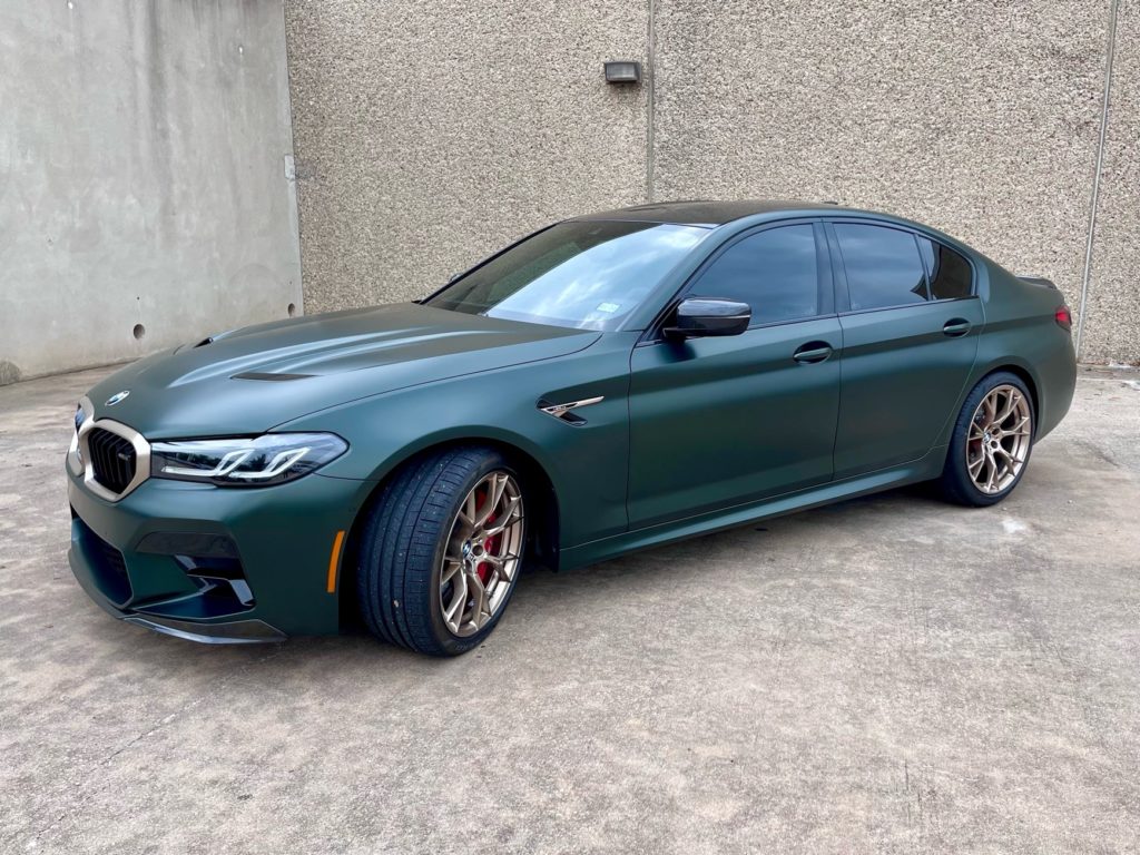 2022 BMW M5 CS full stealth ppf window tint